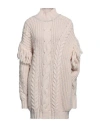 Akep Woman Turtleneck Cream Size 4 Acrylic, Wool, Alpaca Wool, Viscose, Polyester In White