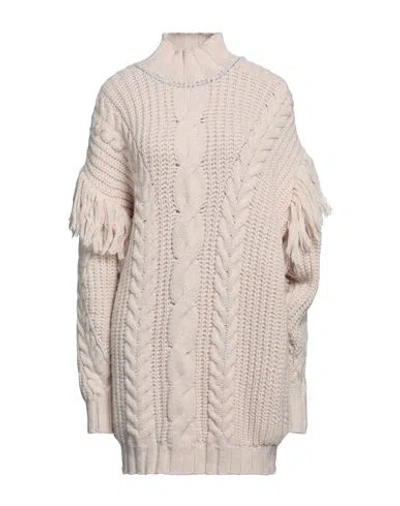 Akep Woman Turtleneck Cream Size 4 Acrylic, Wool, Alpaca Wool, Viscose, Polyester In White