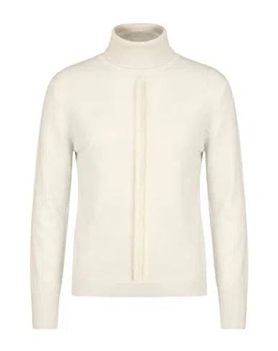 Akep Woman Turtleneck Cream Size M Lyocell, Merino Wool, Elastane In Nude