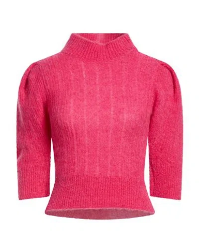 Akep Woman Turtleneck Magenta Size 4 Alpaca Wool, Polyamide In Purple