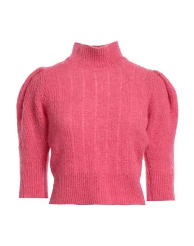 Akep Woman Turtleneck Magenta Size 6 Alpaca Wool, Polyamide