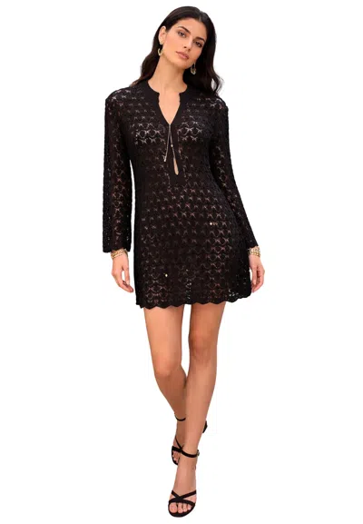 Akep Women's Dress  With A V Neckline In Black