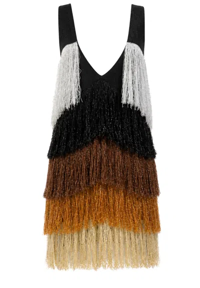 Akep Women's Dress  With Coloured Fringes In Other
