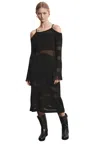 Akep Women's Dress  Zebra Effect In Black