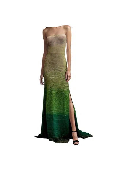 Akep Women's Long Decollet Dress  With Spade