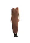 Akep Women's Long Ribbed Dress  Lurex