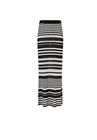 Akep Women's Skirt  In Two-tone Knit In Other