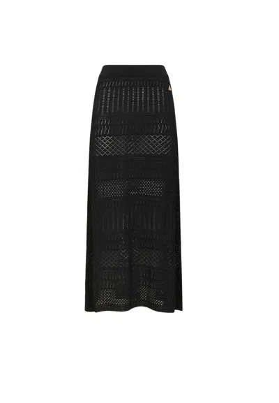 Akep Women's Skirt  Perforated In Black
