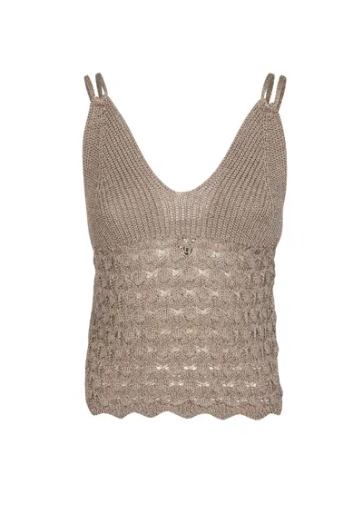 Akep Women's Top  Spalline In Gray