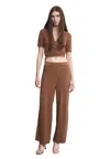 Akep Women's Trousers  Perforated In Beige