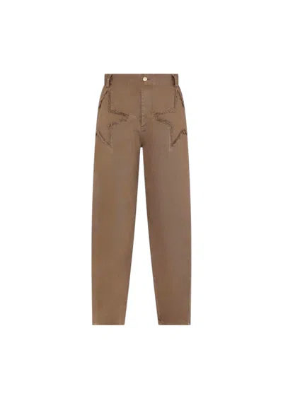 Akep Women's Trousers  With Star Embroidery