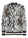Akep Zebra-pattern Jacket In Black