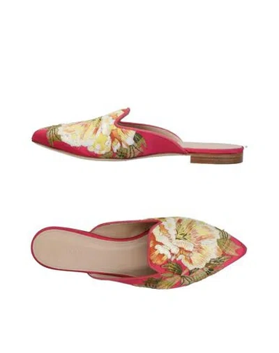 Akhal Teké Akhal Tekè Woman Mules & Clogs Fuchsia Size 6 Textile Fibers In Pink