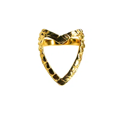 Aki Roc Jewelry Women's Free Love Ring- Gold
