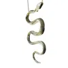Aki Roc Jewelry Women's Inca Snake Pendant Necklace- S.silver