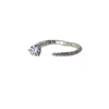 Aki Roc Jewelry Women's Rise Ring Sterling Silver In Metallic