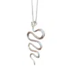Aki Roc Jewelry Women's Silver The Power Snake Necklace