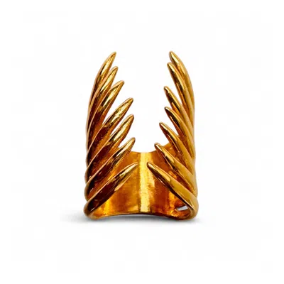 Aki Roc Jewelry Women's The Hug Statement Gold Ring