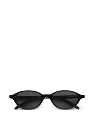 Akila Alien Oval-frame Sunglasses In Black