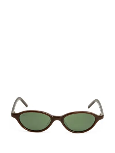 Akila Alien Oval-frame Sunglasses In Brown
