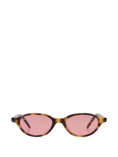 Akila Alien Oval-frame Sunglasses In Brown