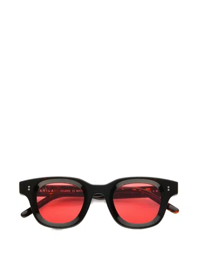 Akila Apollo Square-frame Sunglasses In Pink