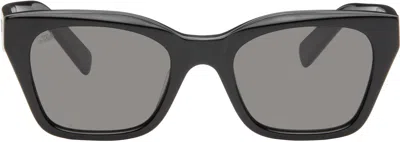 Akila Black Apex Sunglasses In Black / Black