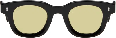 Akila Black Apollo Sunglasses In Black/yellow