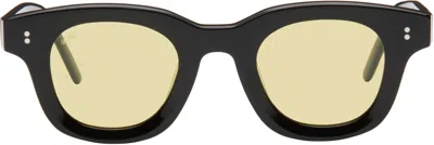 Akila Ssense Exclusive Black Casia Sunglasses In Black/yellow