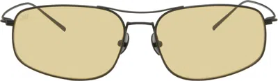 Akila Black Mal Sunglasses In Black / Yellow