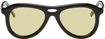 Akila Black Miracle Sunglasses In Black / Yellow
