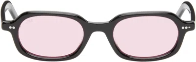 Akila Black Psyche Sunglasses In Black / Pink