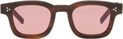Akila Brown Ascent Sunglasses In Havana / Rose