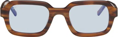 Akila Brown Cascade Sunglasses In Havana / Sky Blue