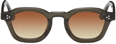 Akila Brown Logos Sunglasses In Umber / Gradient Amb