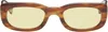 Akila Brown Solaris Sunglasses In Tortoise / Yellow