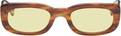 Akila Brown Solaris Sunglasses In Tortoise / Yellow