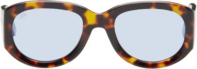 Akila Brown Tempo Sunglasses In Tortoise / Sky Blue