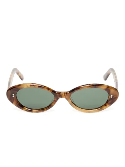 Akila Daisy 玳瑁纹太阳眼镜 In Brown