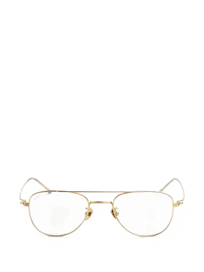 Akila Echo Pilot-frame Glasses In Gold