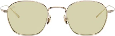 Akila Gold Osiris Sunglasses In Gold / Lt Green