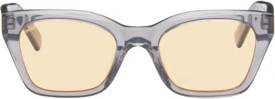 Akila Gray Apex Sunglasses In Grey / Orange