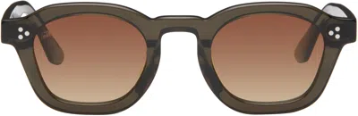 Akila Brown Logos Sunglasses In Umber / Gradient Amb