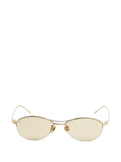 Akila Helix Geometric-frame Sunglasses In Gold