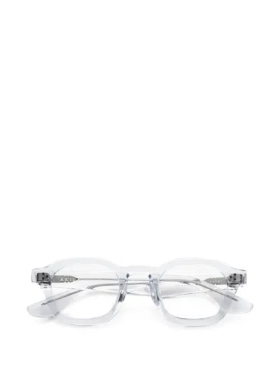 Akila Logos Geometric-frame Glasses In Gray