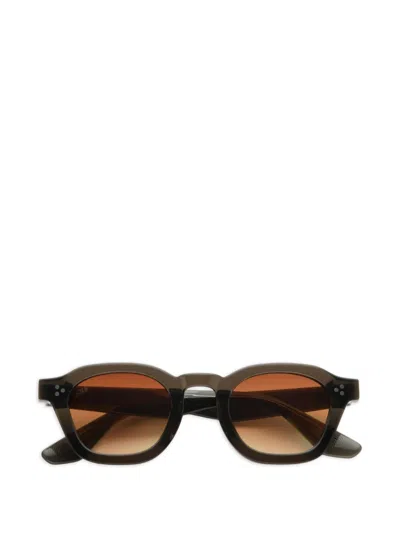Akila Logos Geometric-frame Sunglasses In Brown