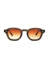 Akila Logos Sunglasses In Umber & Gradient Amber