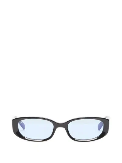 Akila Mira Oval-frame Sunglasses In Black