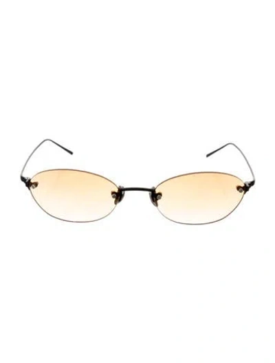 Pre-owned Akila Narrow Gradient Sunglasses In Black