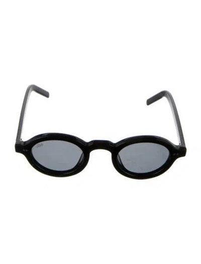 Pre-owned Akila Noir Cat Round Sunglasses In Black